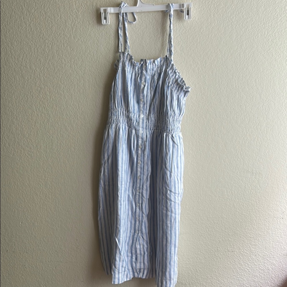 Universal Thread Blue and White Striped Maxi Dress